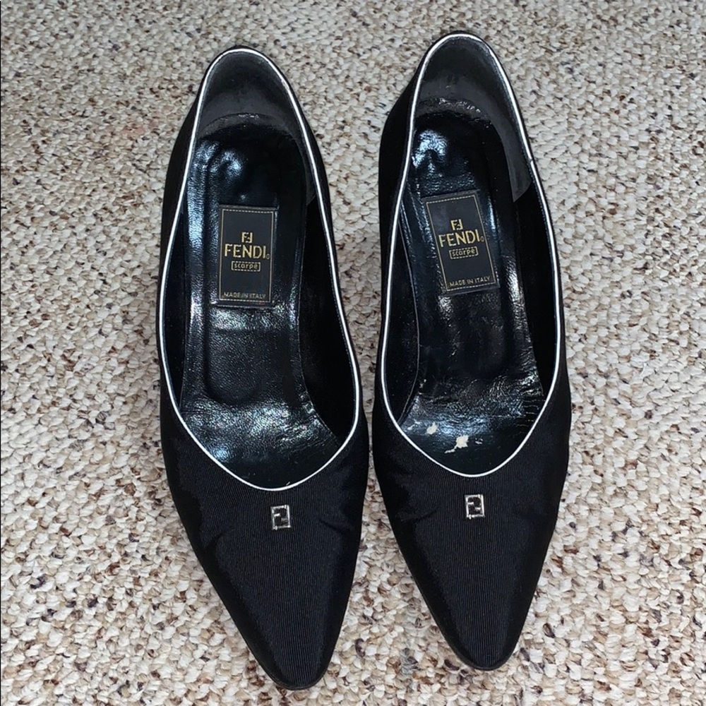 Simple and sleek fendi heels size 8.5